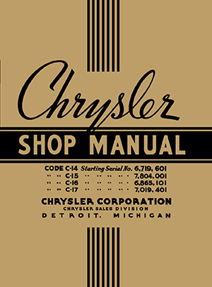 1937 Chrysler Shop Manual